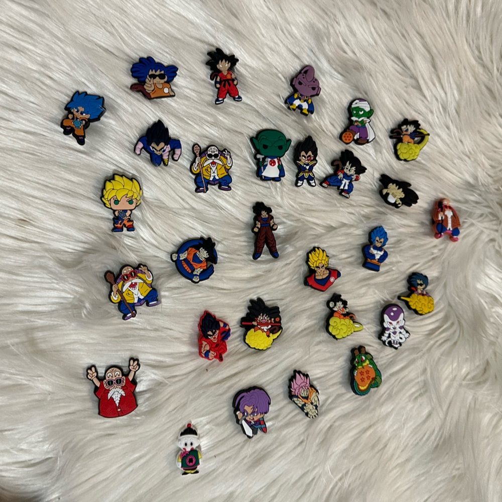 Anime Character Shoe Charms Set